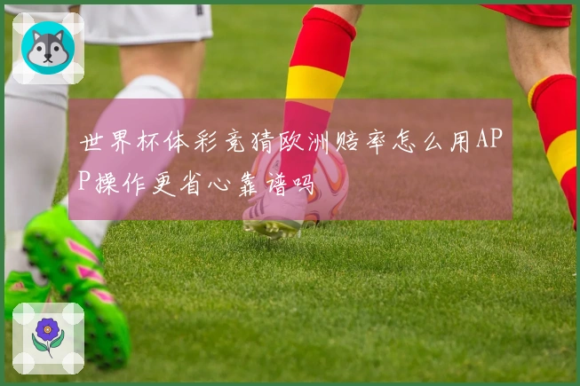 世界杯体彩竞猜欧洲赔率怎么用APP操作更省心靠谱吗