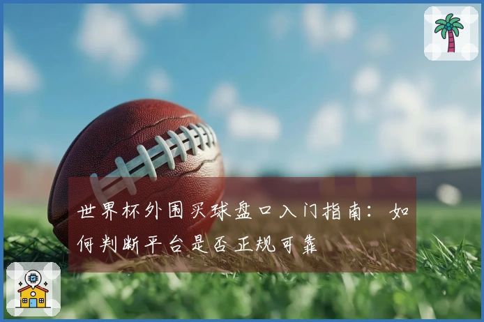 世界杯外围买球盘口入门指南：如何判断平台是否正规可靠